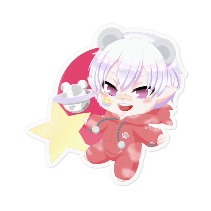 ステッカー 背景白