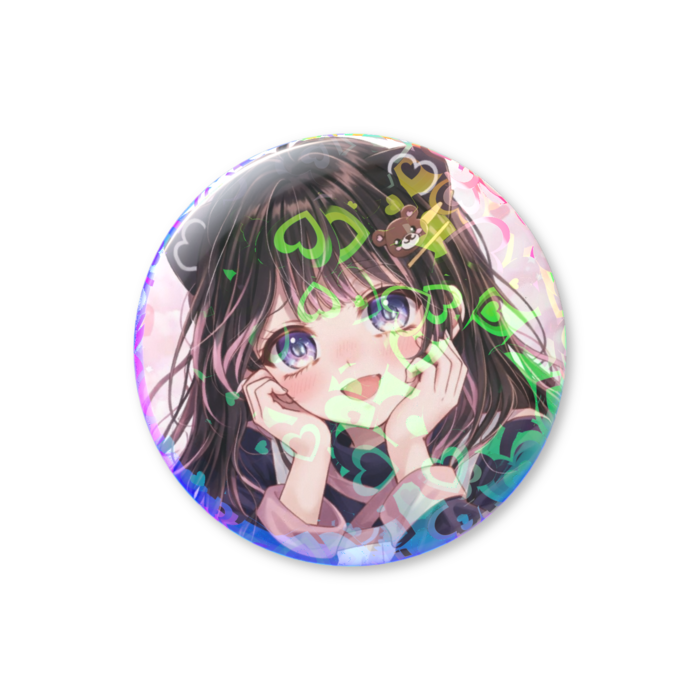 ホログラム缶バッジ りお C