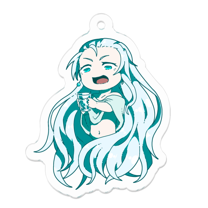 アクリルキーホルダー（コーティング） - 50 x 50 (mm)