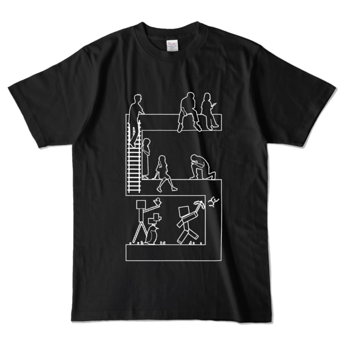 カラーTシャツ - L - ブラック (濃色)