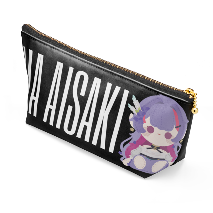 ポーチ - 長さ21.5cm / 高さ10cm - ブラック