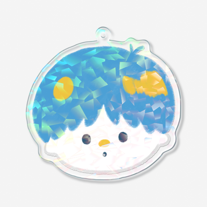 ホログラムアクリルキーホルダー - 70 × 70mm