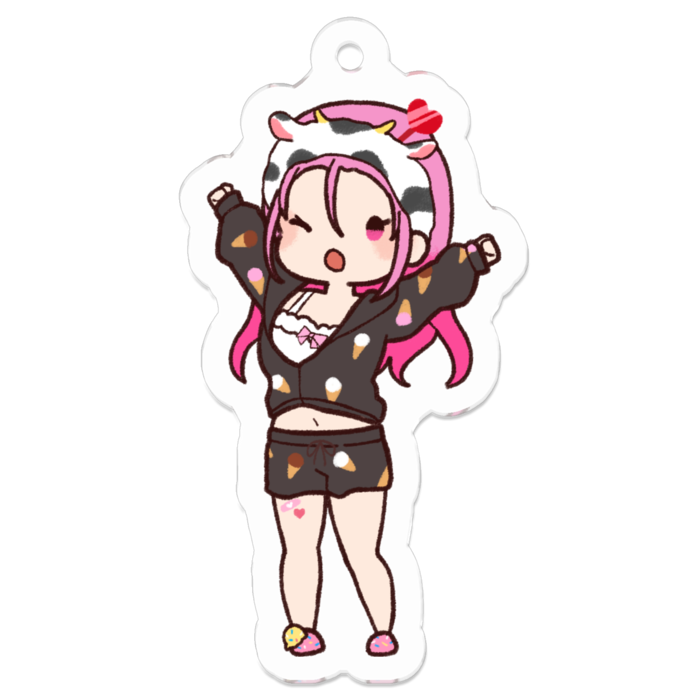 アクリルキーホルダーSサイズ 50 x 50 (mm)