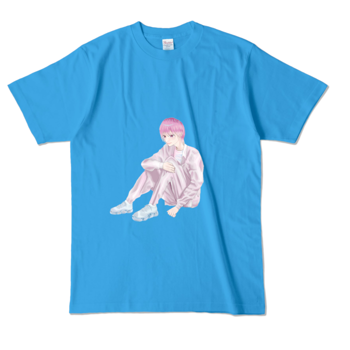 カラーTシャツ - L - ターコイズ (濃色)