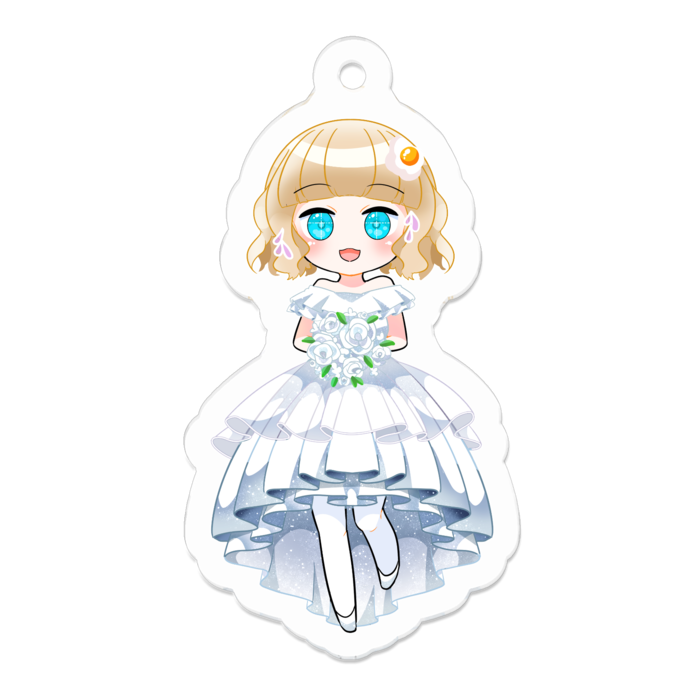 アクリルキーホルダー - 50 x 50 (mm)