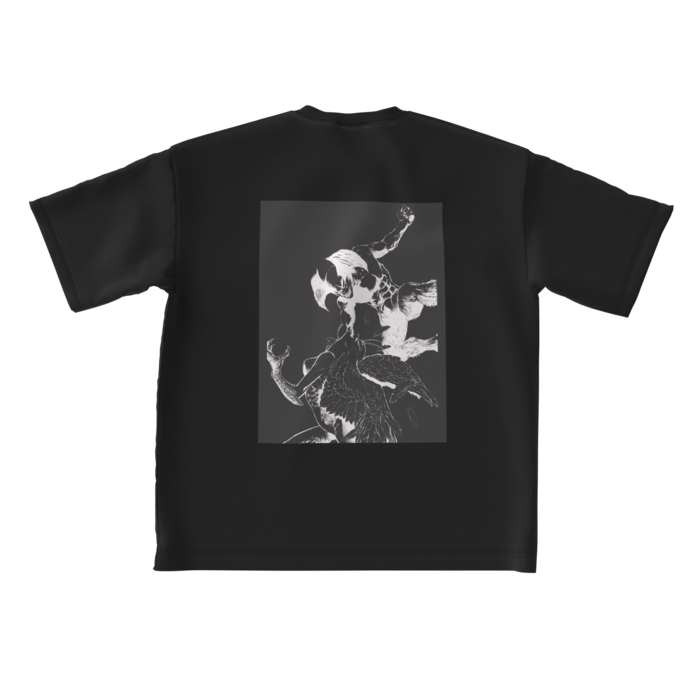 ビッグシルエットTシャツ - L - 背面