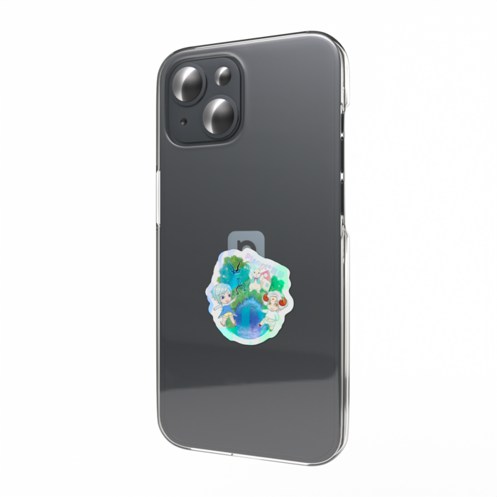 ホログラムスマホステッカー - 縦