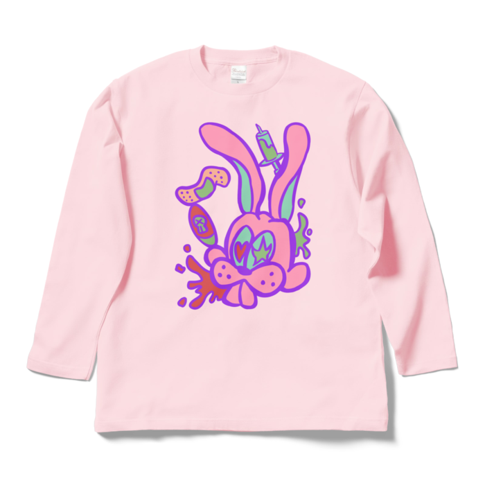 ロングスリーブTシャツ - L - ライトピンク