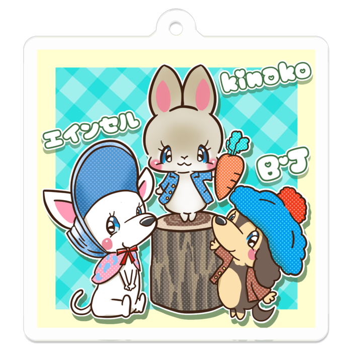 アクリルキーホルダー - 50 x 50 (mm)