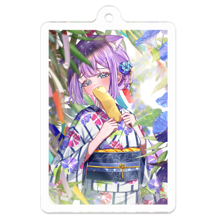 HICAT夏コラボ記念(七夕)アクリルキーホルダー - 50 x 50 (mm)(1)