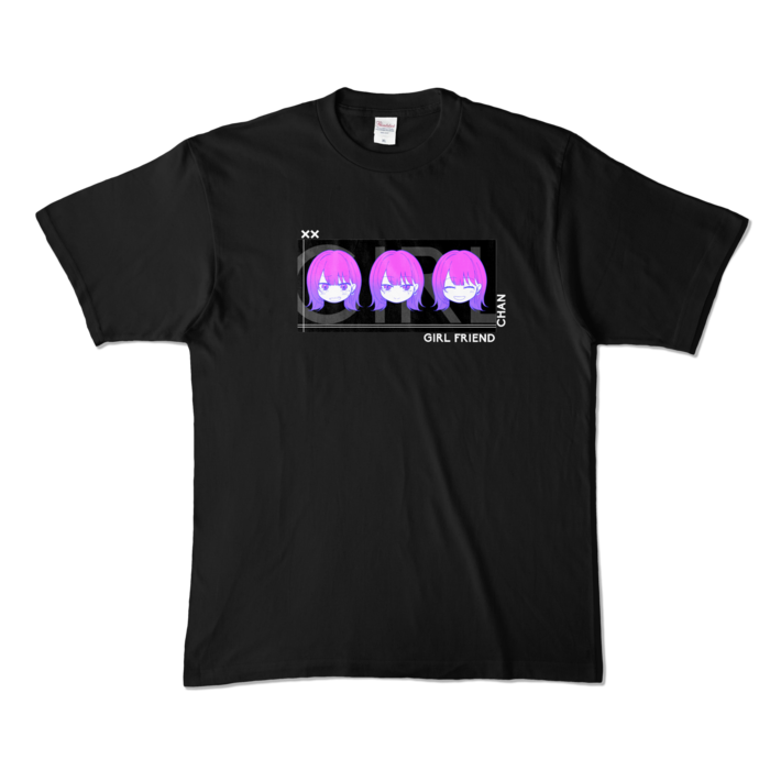 カラーTシャツ - XL - ブラック (濃色)