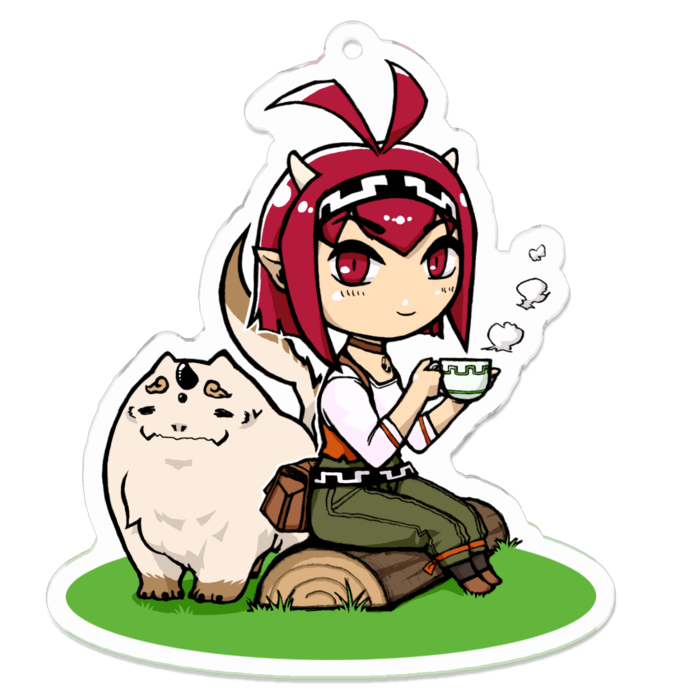 アクリルキーホルダー（コーティング） - 70 x 70 (mm)