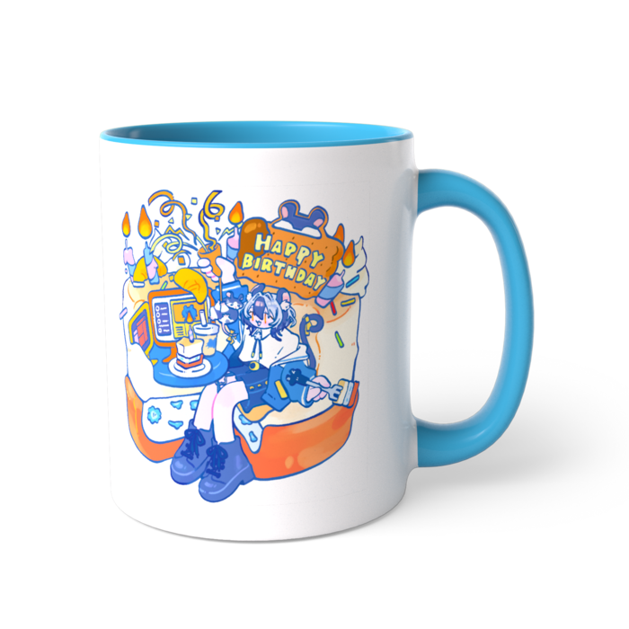 ツートンカラーマグカップ - 直径 8.2cm / 高さ 9.5cm