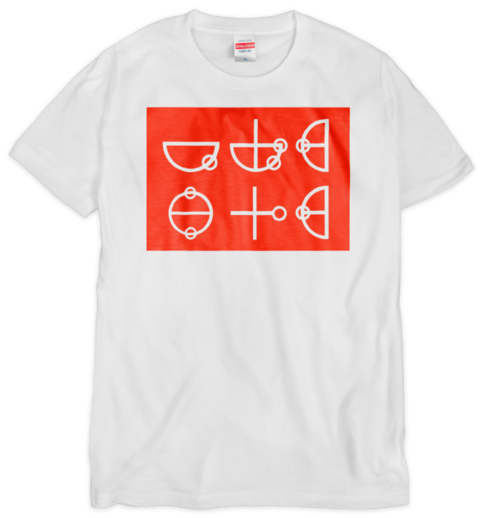神代文字シリーズ SUGOI DEKAI Tシャツ「カタカムナノウタヒ」 - XL