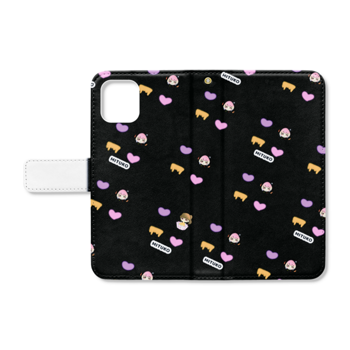 手帳型iPhoneケース - iPhone11 - ストラップ穴 あり