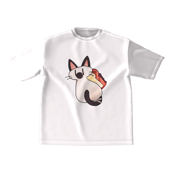 白ビッグシルエットTシャツ - M -