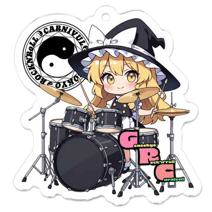 アクリルキーホルダー - 50 x 50 (mm)