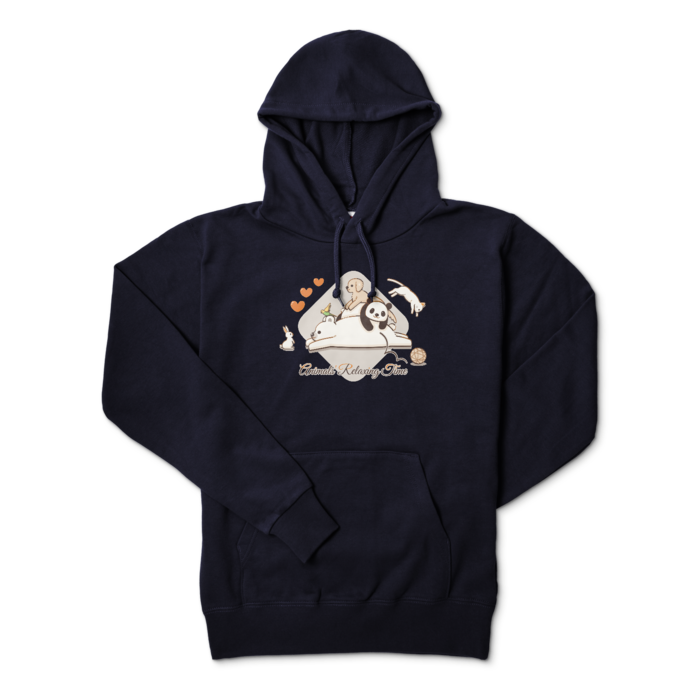 プルパーカー　紺色　M