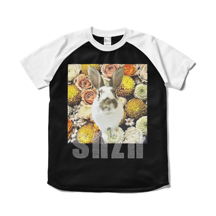 ラグランTシャツ - S - ブラック×ホワイト