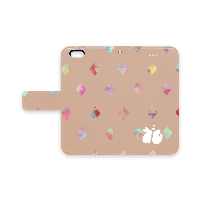 手帳型iPhoneケース - iPhone 6 / 6s - ストラップ穴 あり