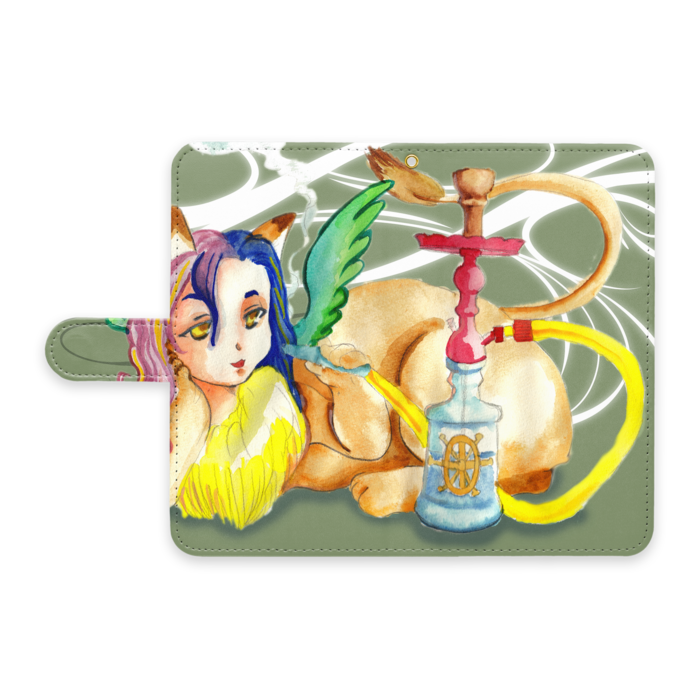 手帳型Androidケース - L - ストラップ穴 あり