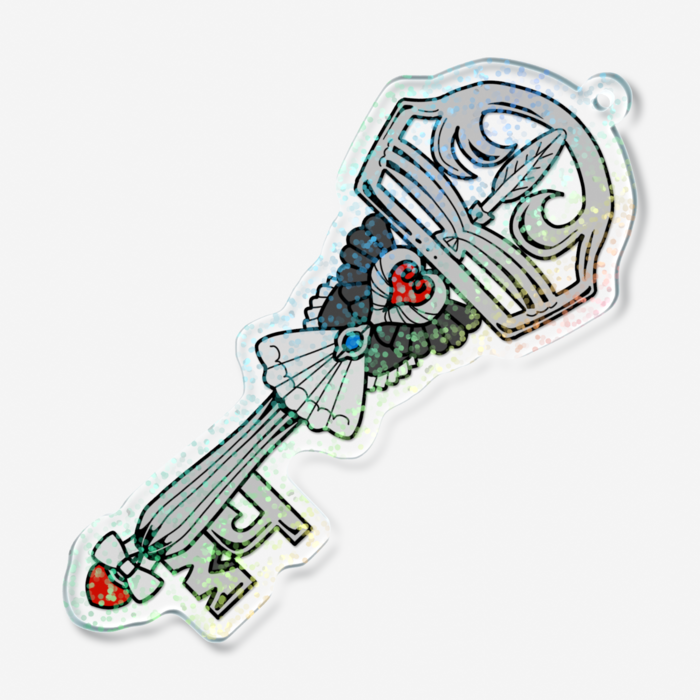 ホログラムアクリルキーホルダー - 70 × 70mm