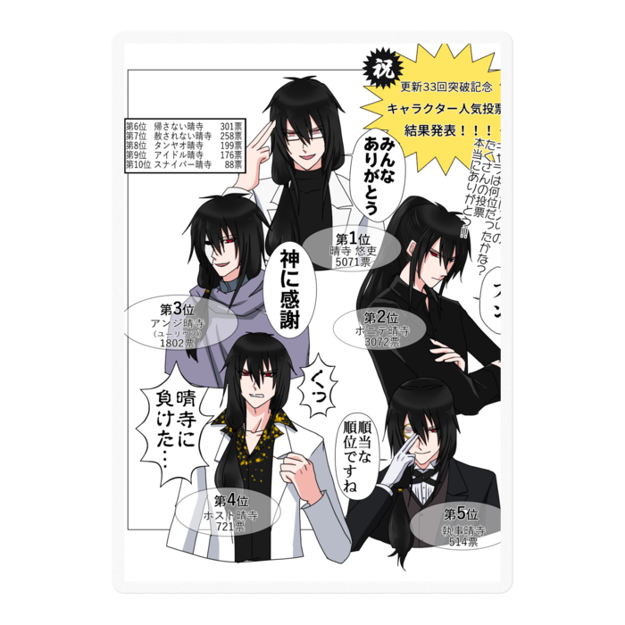 ステッカー - 100 x 100 (mm)