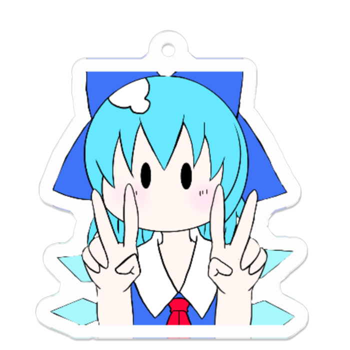 アクリルキーホルダー - 50 x 50 (mm)