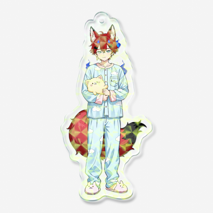 ホログラムアクリルキーホルダー - 70 × 70mm