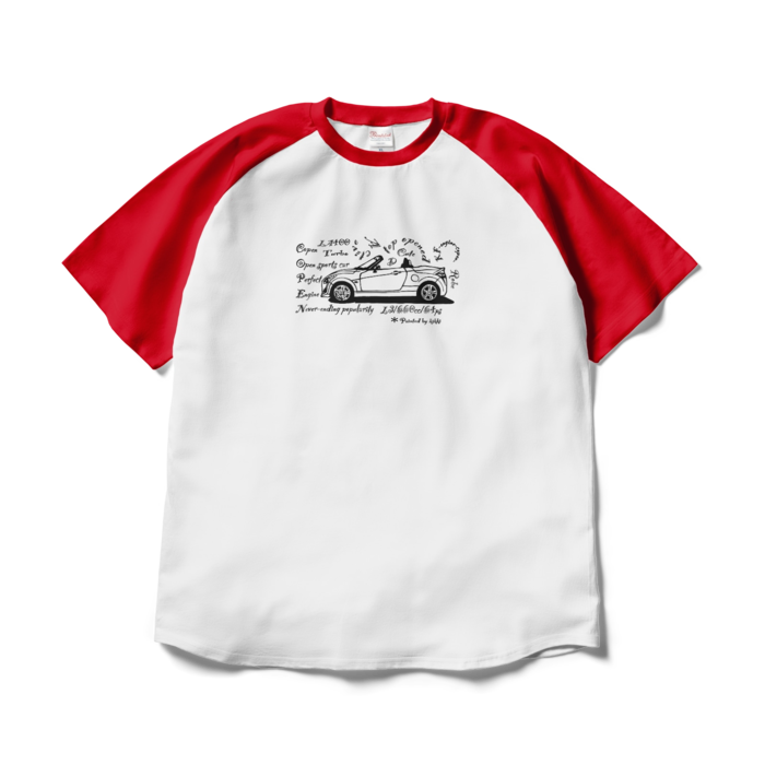 - XL - ホワイト×肩レッド