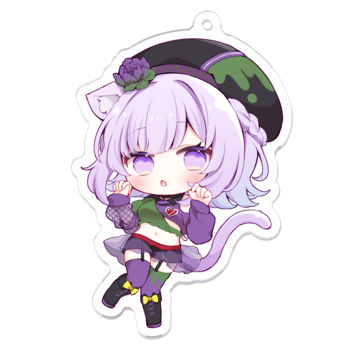 ぽいずにゃ~アクリルキーホルダー - 70 x 70 (mm)