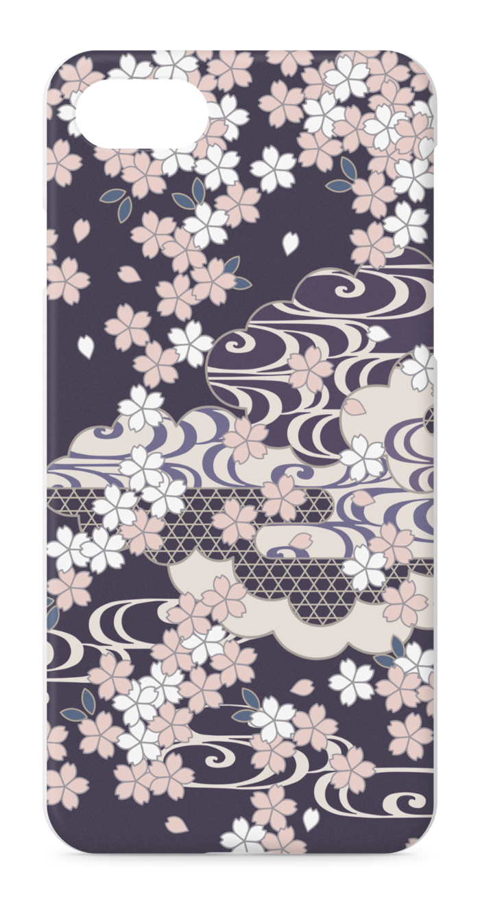 和柄iphoneケース 夜桜 花百姿 Booth
