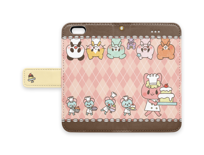 手帳型iPhoneケース - iPhone 6 / 6s - ストラップ穴 あり