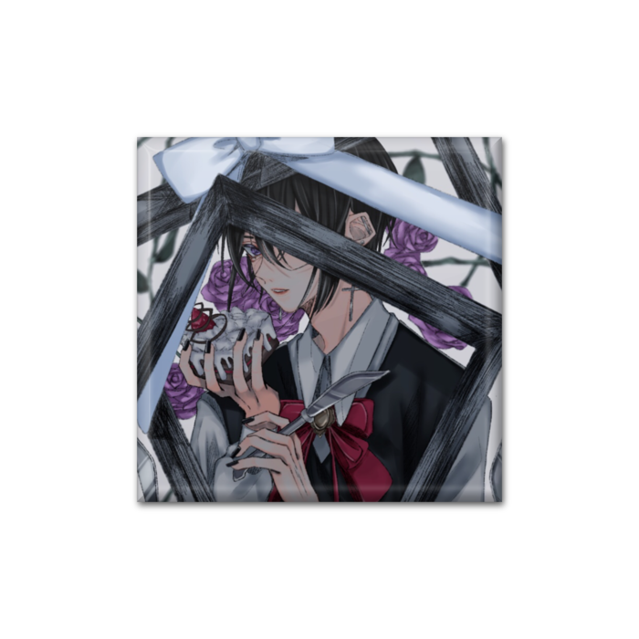 缶バッジ - 四角形40mm