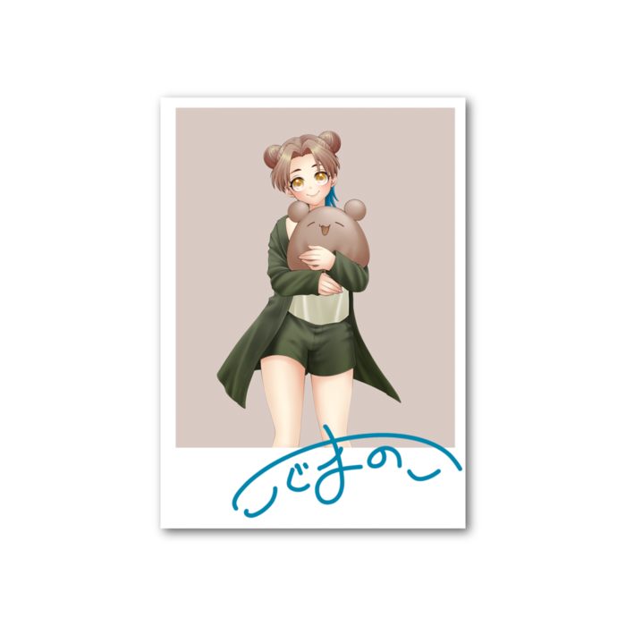 のこハグ　チェキ風カード(サイン入り) 微笑み