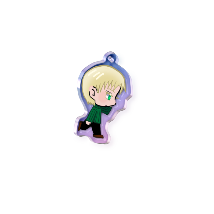 オーロラアクリルキーホルダー - 70 × 70mm