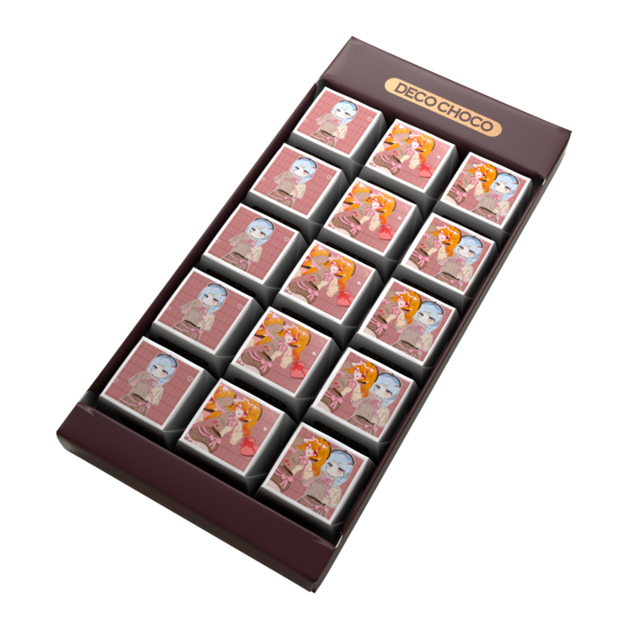 DECOチョコ - 列ごとにデザイン