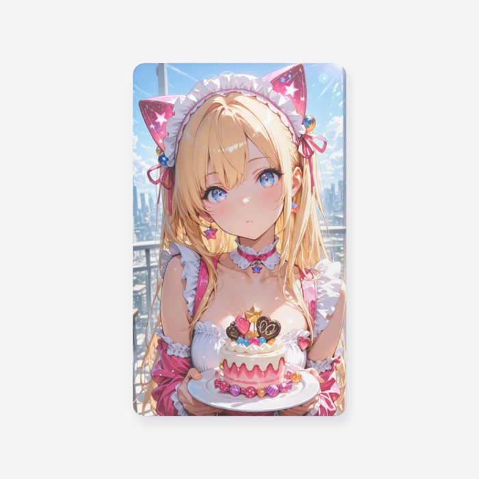 クリアカード（55 × 91mm）【スイート🩷🎂】