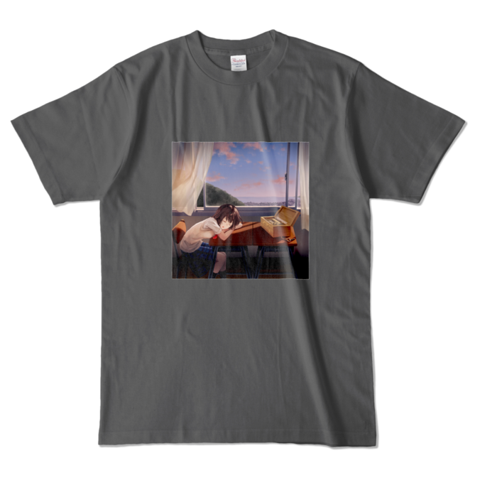 カラーTシャツ - L - チャコール (濃色)