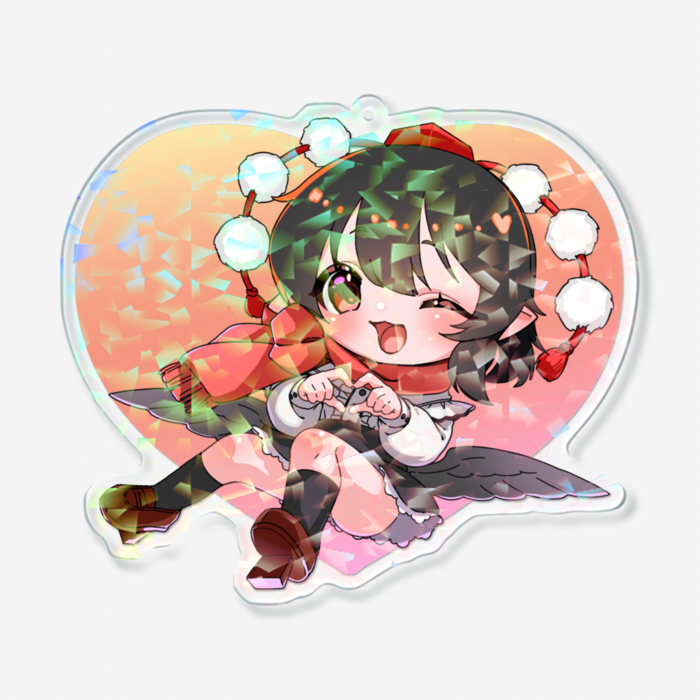 ホログラムアクリルキーホルダー - 100 × 100mm