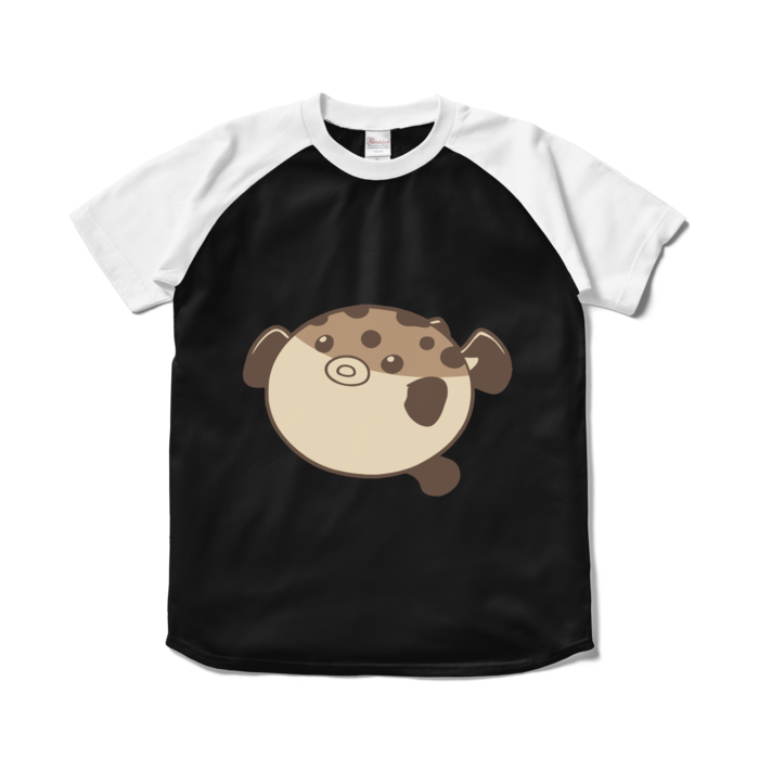ラグランTシャツ - S - ブラック×ホワイト
