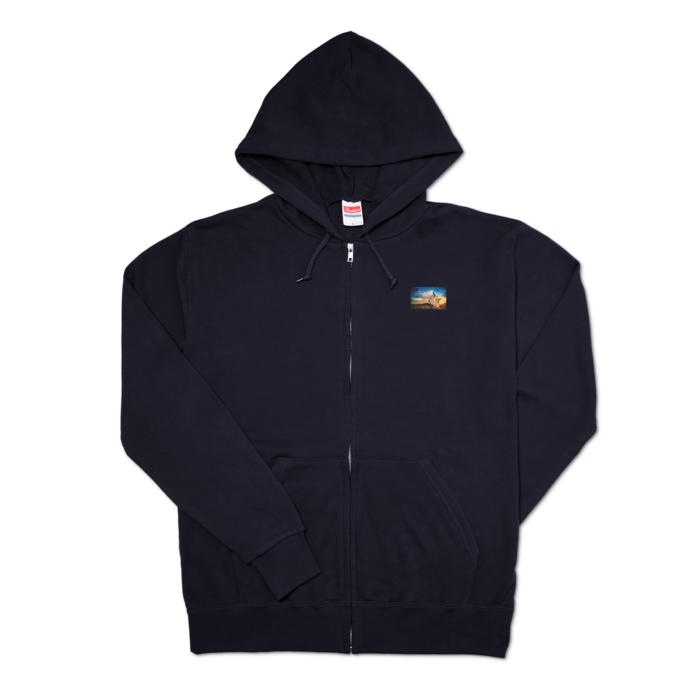 ジップパーカー - L - ネイビー