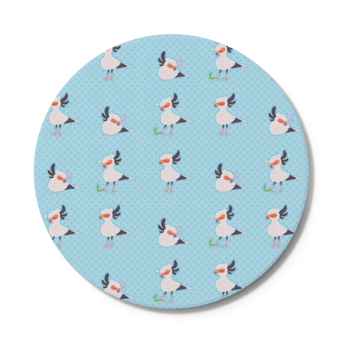 青 - 円形