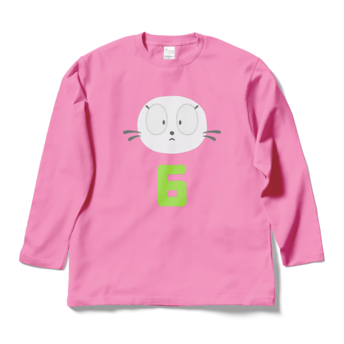 長袖Tシャツになったムゥ - L - ピンク