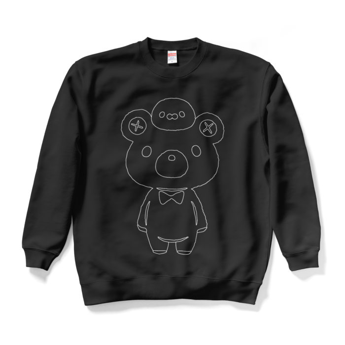 まんじゅうスウェット - XL - ブラック