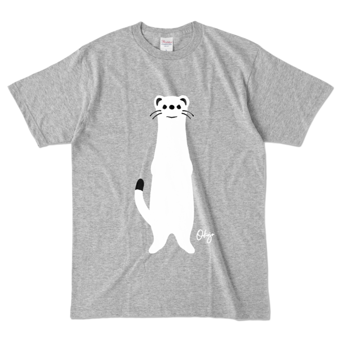 カラーTシャツ - L - 杢グレー (濃色)