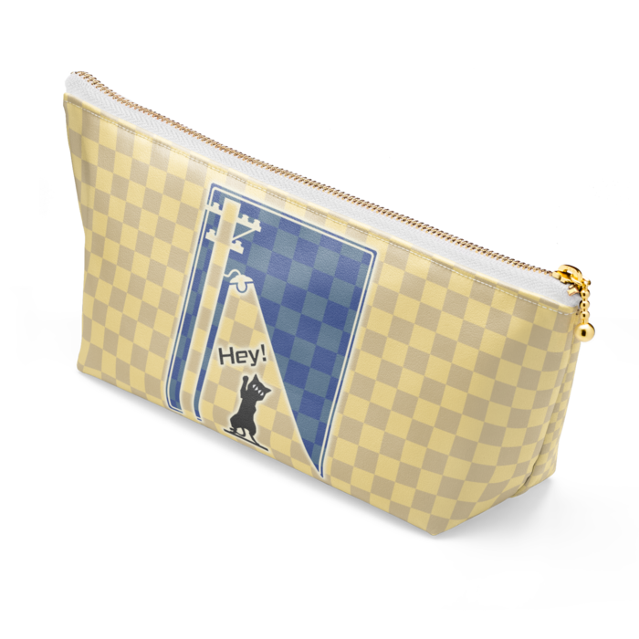 ポーチ - 長さ21.5cm / 高さ10cm - ホワイト