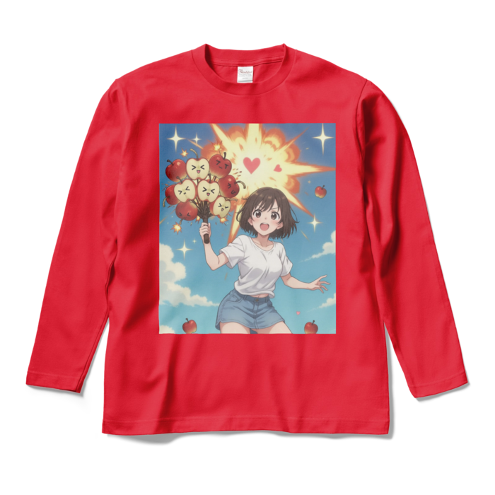 ロングスリーブTシャツ - M - レッド