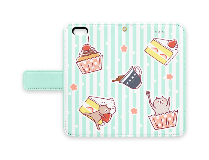 手帳型iPhoneケース - iPhone 6 / 6s - ストラップ穴 あり