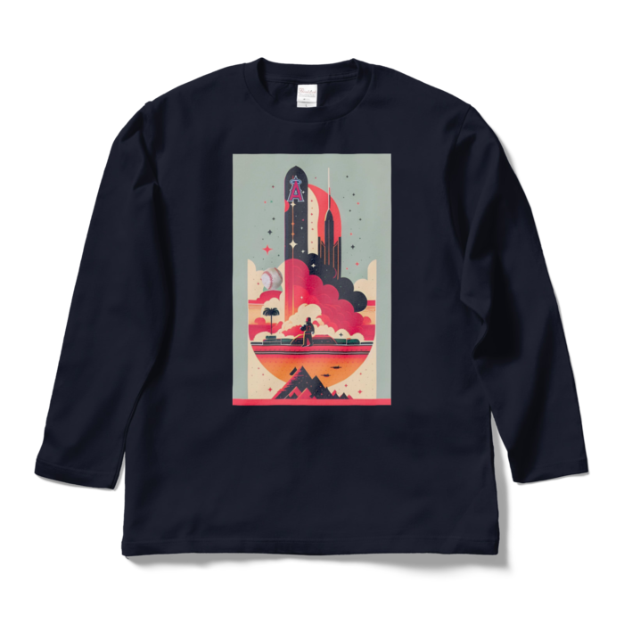 ロングスリーブTシャツ - L - ネイビー